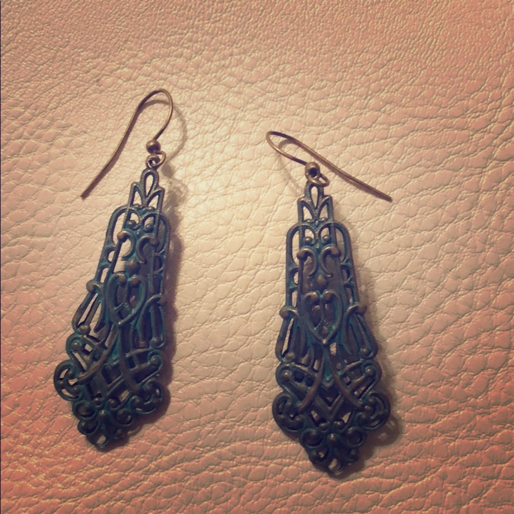 Blue earrings